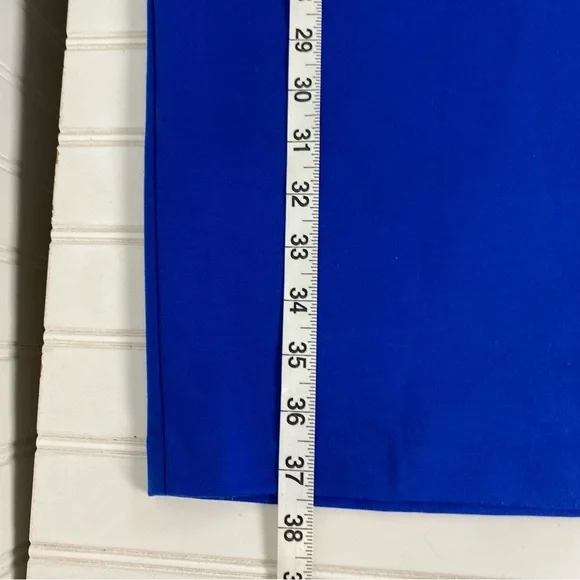 Calvin Klein Sheath‎ Dress Womens 8 Blue V neck - Picture 9 of 14